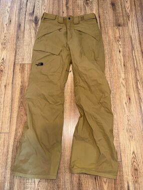 The North Face Men's khaki lined Snow Pants